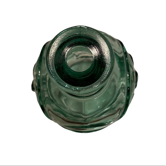 Vintage Recycled Decanter Green Glass Embossed with Fruit. Decanter/Wine Bottle - Picture 5 of 7
